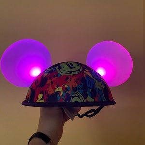 Disney Parks Light Up Mickey Ears Bright World Of Color One Sz